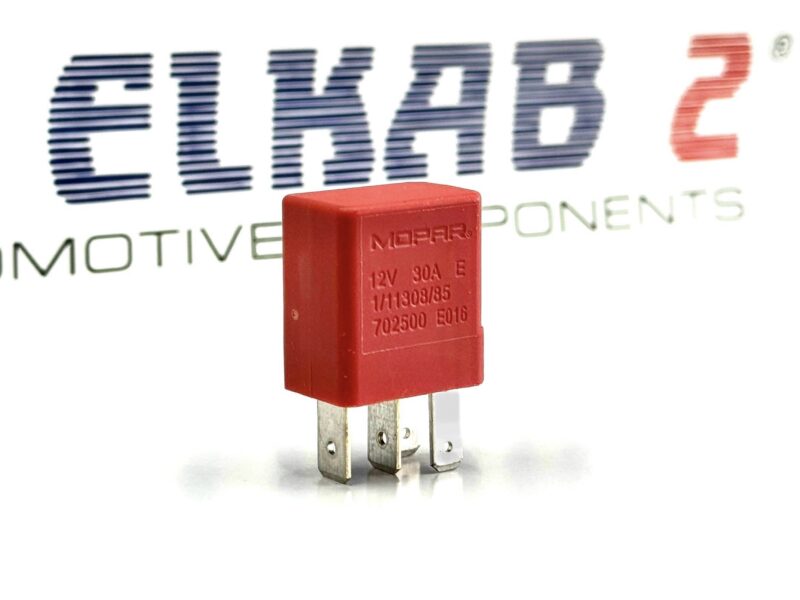 RELÈ RELAY MOPAR 12V 30A JEEP ALFA FIAT, Giulia, Giulietta, Stelvio, Ducato, 500X, 600, Panda, Avenger, RAM, ORIGINALE OE 702500.
